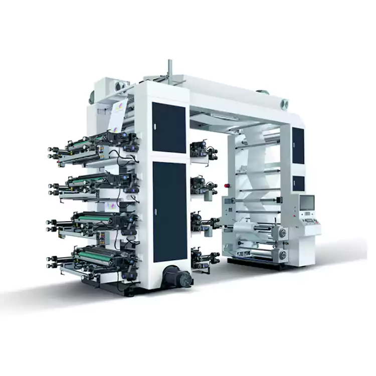 8-цветная флексографская машина для изготовления бумажных пакетов Флексографская печатная машина